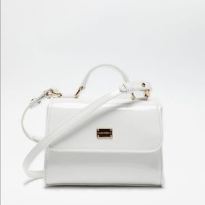 Dolce & Gabbana leather white patent bag